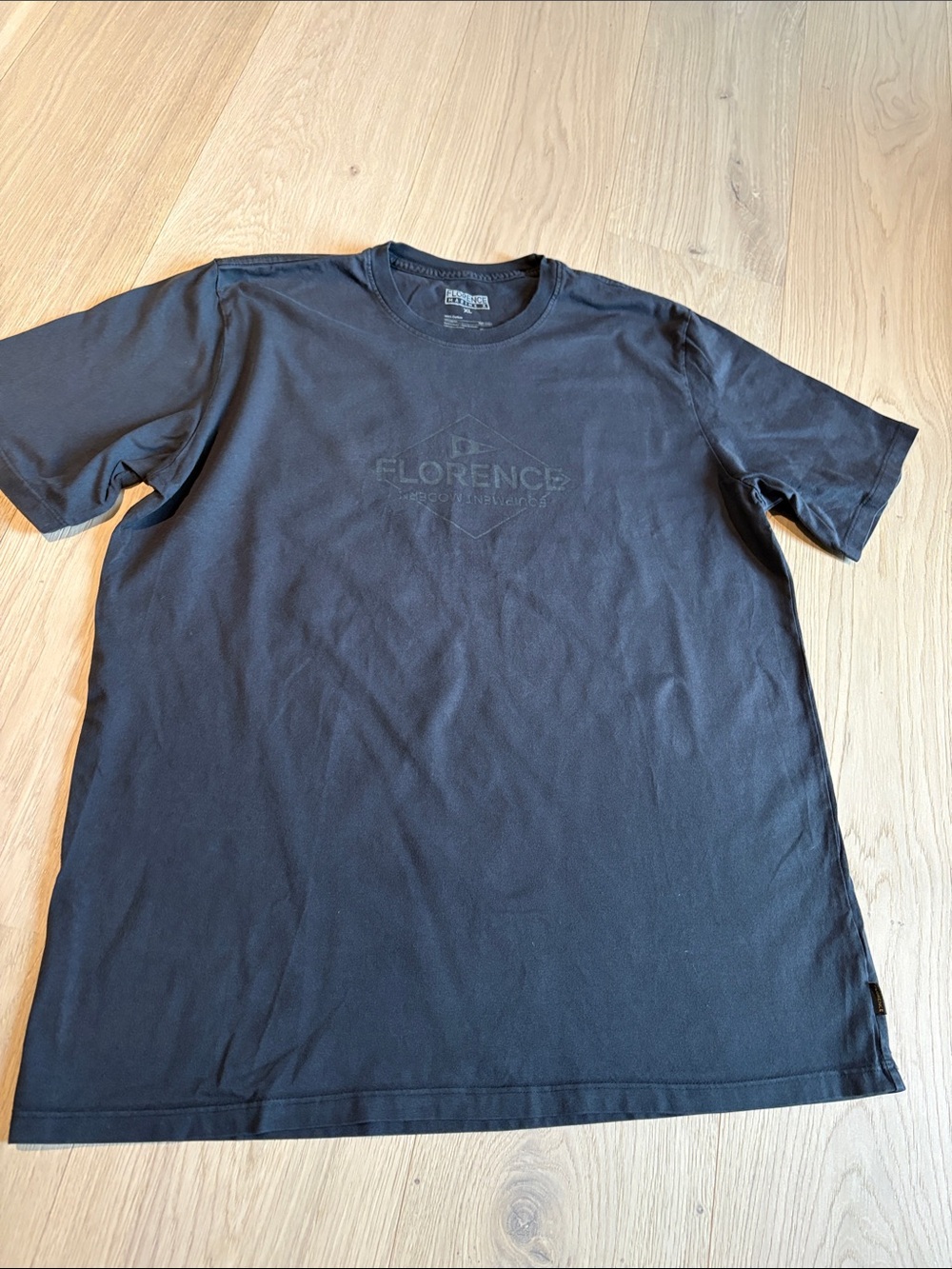 Florence Marine X surf company Black Logo Crewneck T-Shirt - Men's